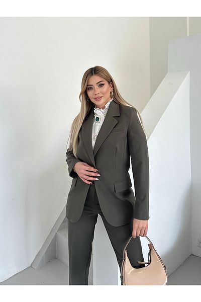 VUNTAL Women's Blazer Classic Double Suit