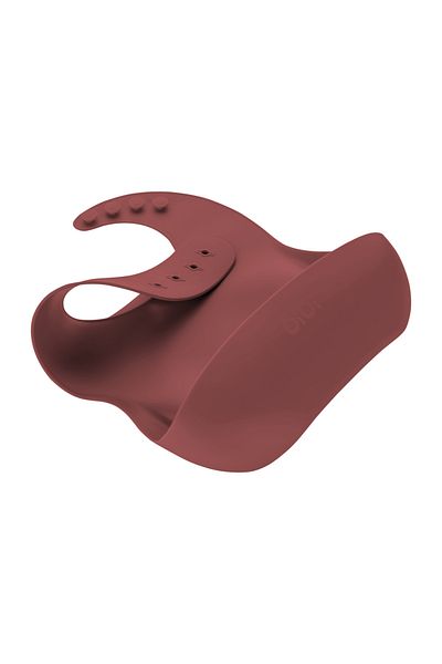 OiOi Basic Silicone Baby Bib Velvet Rose