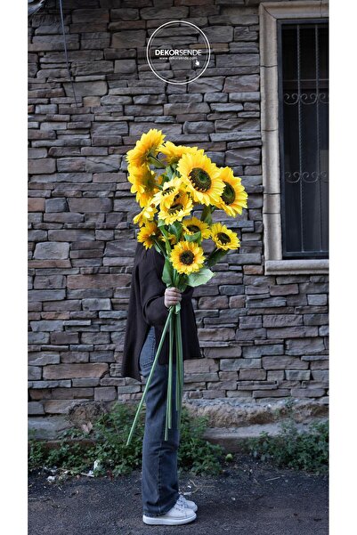 Dekorsende Yapay Ayçiçeği Demeti 125 cm