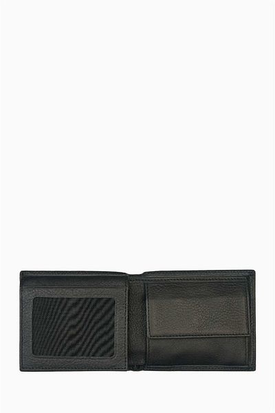 DAMY Genuine Leather Rfid Protected Men's Wallet 1301 - Black