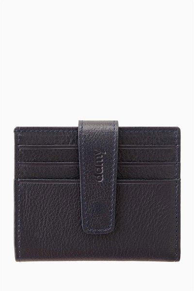 DAMY Θήκη για κάρτες από γνήσιο δέρμα 518 - Navy Blue