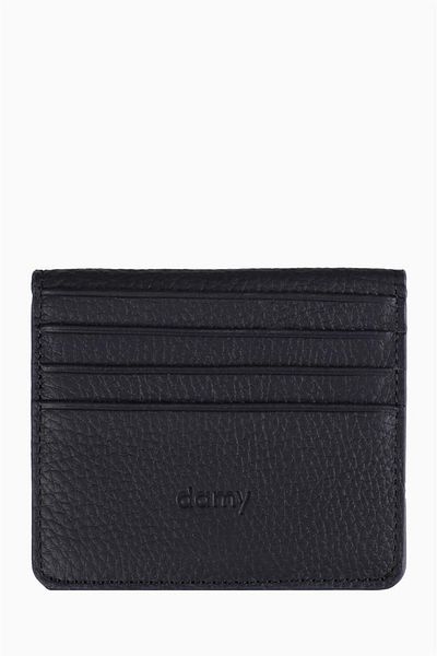 DAMY Γνήσιο Δερμάτινο Unisex Θήκη Κάρτας 512mg - Navy Blue