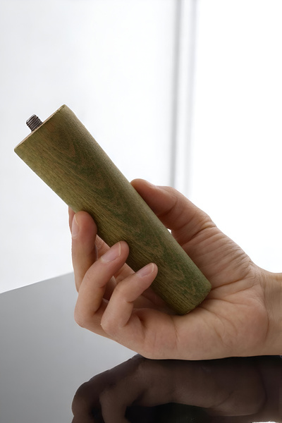 GLASWEN 2 Pieces Wooden Legs 12 cm Forest Green M8 Screwed Connection Apparatus Cabinet Furniture Sofa Sofa Support