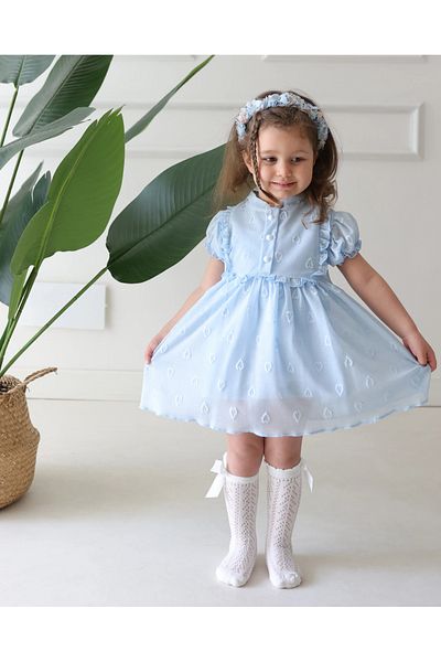 aysskids Κοριτσίστικο φόρεμα με λεπτομέρεια καρδιάς