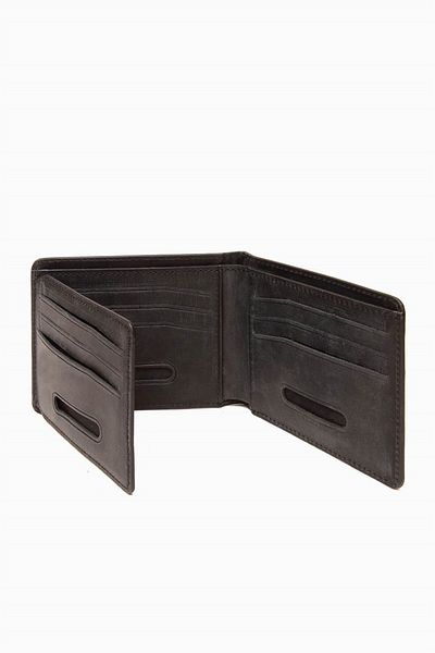 DAMY Genuine Leather Rfid Protected Men's Wallet 390 - Black