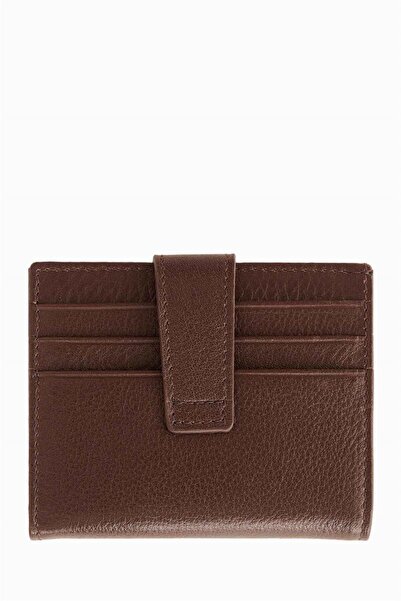 DAMY Genuine Leather Card Holder 518 - Brown