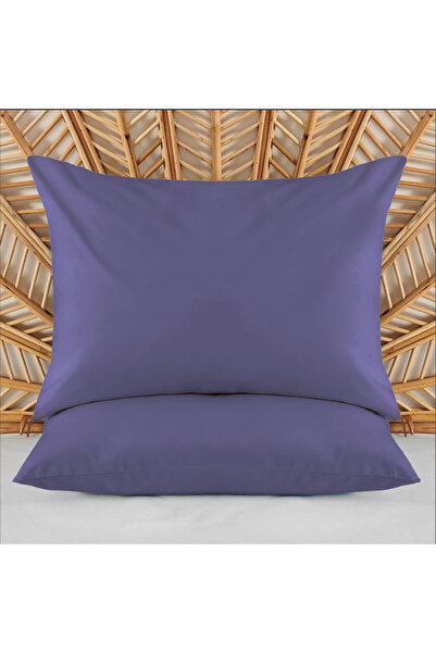 Evidea Husă de pernă Soft Basic 2 piese - Albastru închis - 50x70 cm