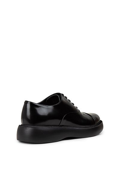 Deery Men's Genuine Leather Black Casual Shoes