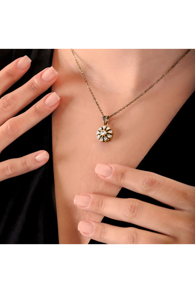 Atelier LEO Handmade Jewellery GÜL BAKIR EL YAPIMI KRİSTAL TAŞLI KARARMA YAPM...