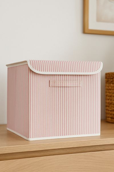 PRENDİ HOME Powder Striped Box with Lid