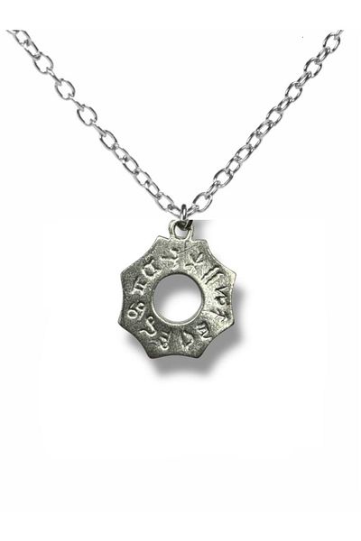 Herşey Nota Octagon Zodiac Sign Figured Necklace – 12 Zodiac Symbols Silver Color Unisex Metal Jewelry