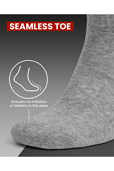 Go With 4’lü Organik Pamuk Taban Altı Havlulu Erkek Kadın Ribana Örgü Dikişşiz Retro Spor Tenis Çorap 3504