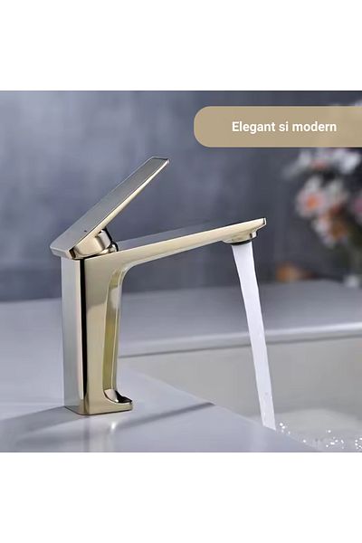 BiXXBi Baterie Lavoar BiXXBi Bath X, Gold Mat, Modern si Simplu