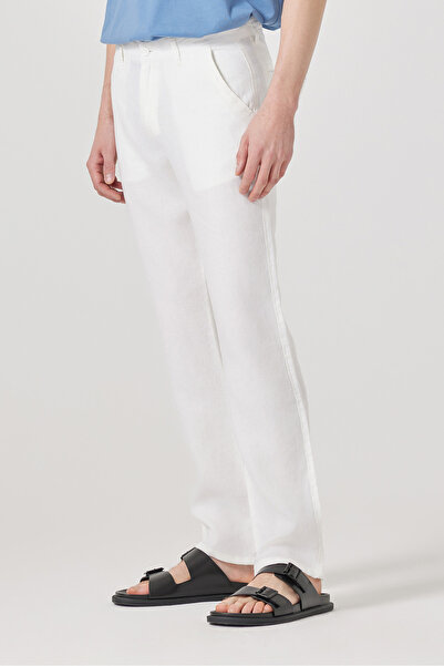 muzzo jeans Regular Fit Білі штани з 100% льону