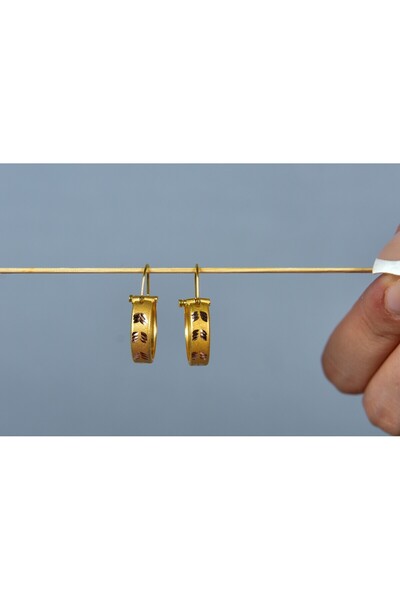 Çelikoğlu Kuyumculuk 14 Ayar Altın Halep Küpesi 2,61 gr