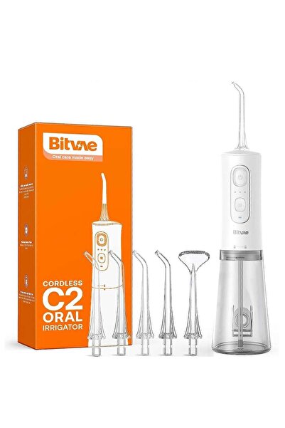 Bitvae Electric oral irrigator, 3 modes and 5 intensity levels, 40-day batter...