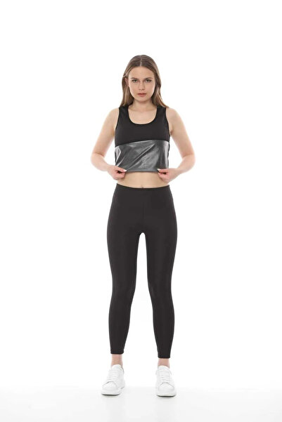 SAUNA SUIT Unisex Original Thermal Sauna Bottom Top Singlet Leggings Sweating Sweatpants Set