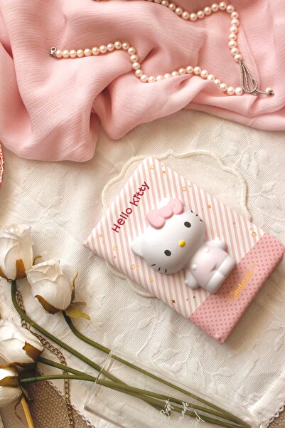 Nova Crafts Hello Kitty Soft Pembe Squishy Pofuduk Defter Lisanslı Ürün Hatır...