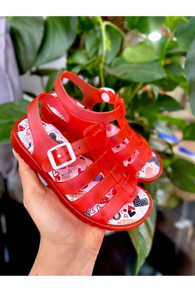 Görkem bebe ayakkabı ve tekstil Transparent Children Sandals