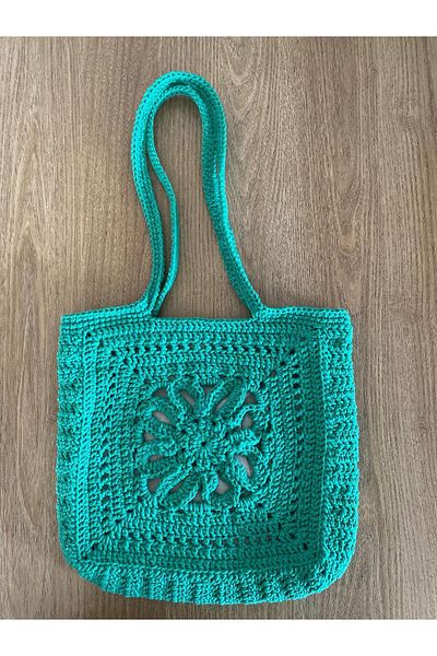 Disa Motif Knitted Bag, Handmade