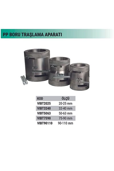 Vira Metal Shaving Plastic Pipe Attachment - 90-110mm Vıbt90110