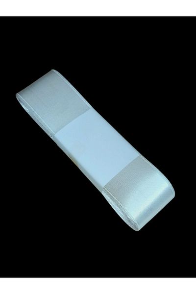 yörük tuhafiye 4 Cm Beyaz Saten Kurdele 10 Metre Bir Top,saten,seten, Kurdele,kurdale 4 Cm Geniş Saten Kurdela