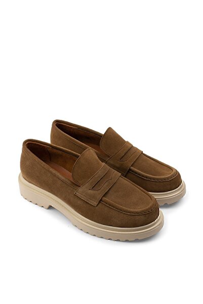 Deery Справжній замш, колір норки, лофери, жіноче взуття