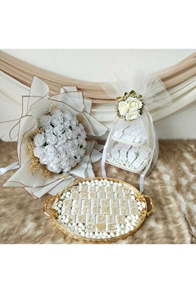 ZEKAAVM Kız İsteme çikolatası ve 41 kadife güllüisteme çiceği Söz,Nişan