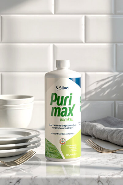 Silva Purimax Konsantre Elde Yıkama Bulaşık Deterjanı (1000 ml) – Gliserinli & pH Uyumlu