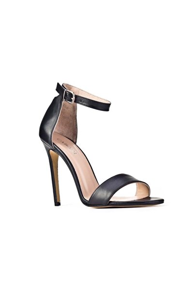 Cabani Toka Детальні справжня шкіра чорні жіночі туфлі на підборах