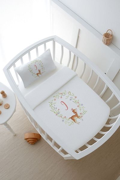 Tuğba Kuğu Pike Set - Little Deer Series - Letter I - 80 X 120 cm