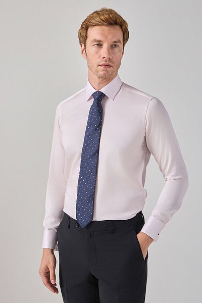 Paşahan Ανδρικό πουκάμισο Comfort Fit με διπλή μανσέτα