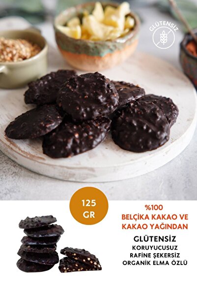Mikro Herküller Rocher Artizan Vegan Glutensiz Rafine Şekersiz %70 Bitter Bel...