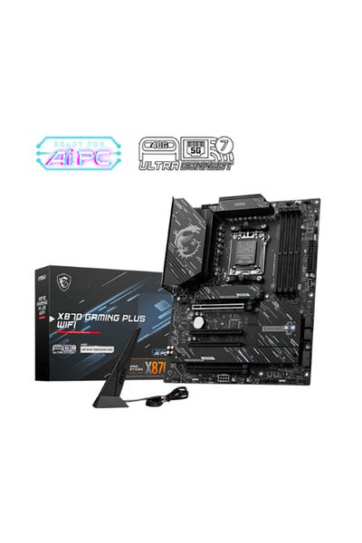 MSI X870 Gaming Plus WiFi AMD X870 مقبس Am5 DDR5 8200(OC)mhz ATX Gaming (PLAYER) اللوحة الأم