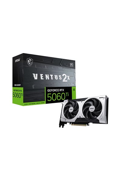 MSI بطاقة رسومات GeForce RTX 5060 TI 8G VENTUS 2X OC PLUS GDRR7 128Bit DX12 للألعاب