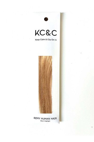 keep calm Dirty Blonde Highlight Clip-in Extension