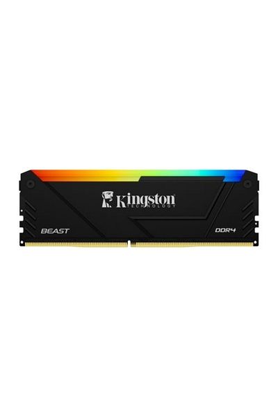 Kingston Beast Kf432c16bb2a/8tr RGB 8 جيجابايت (1X8) Ddr4 3200 ميجا هرتز Cl16 ذاكرة الوصول العشوائي للألعاب السوداء (الذاكرة)