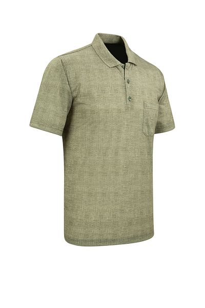 Çizgi Triko Ανδρικό μπλουζάκι Polo Neck Digital Printing Classic Fit με τσέπη - 5103