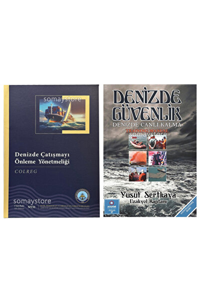 SomayStore Tekne Kitap Seti Denizde Çatışmayı Önleme Yönetmeliği & Denizde Gü...