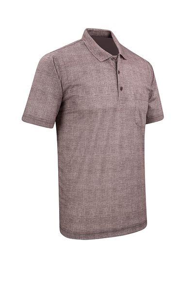 Çizgi Triko Ανδρικό μπλουζάκι Polo Neck Digital Printing Classic Fit με τσέπη - 5103