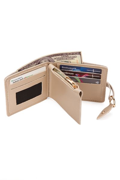 AVCA Mini Women's Wallet with Hand Wrist Strap Cash Coin Compartment Wallet