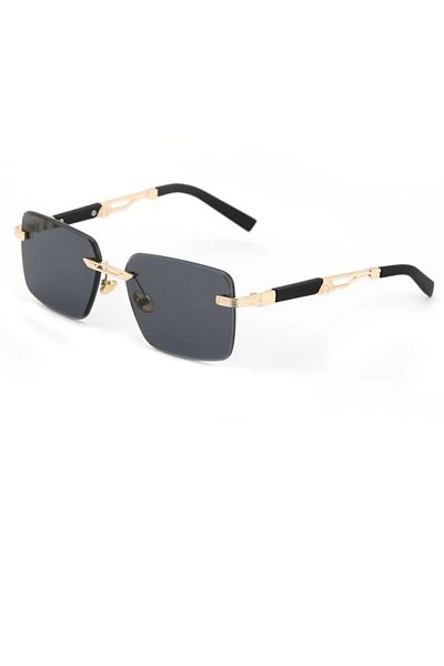 Pierre Lotus Sungglasses Metal Handle Special Cut Gold Silver Uv400 Protected Glass Plg1114