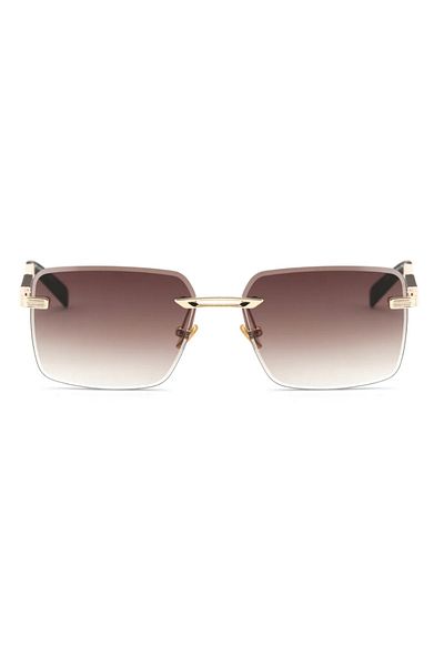 Pierre Lotus Sungglasses Metal Handle Special Cut Gold Silver Uv400 Protected Glass Plg1114