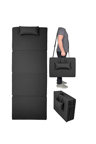 Reyo Taşınabilir Katlanır Plaj Havuz Minderi, Şezlong Minderi Kamp Yatağı Antrasit