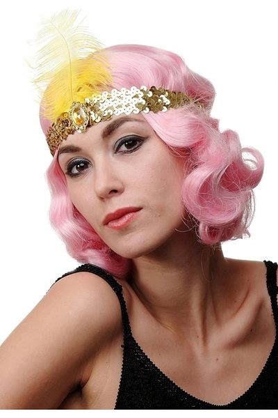 En Moda Bu Gold Color Charlieston Hair Band