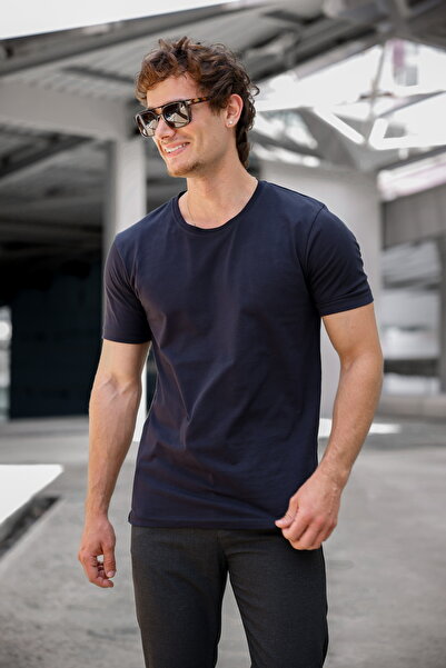 Newtime Muškarci okrugla kragna i Žuburavajući T-shirt i Likra Smrćelov