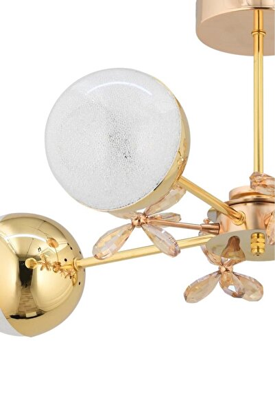 İstanbul Avize Ledli Nairobi Gold 4'lü Lüx Led Avize