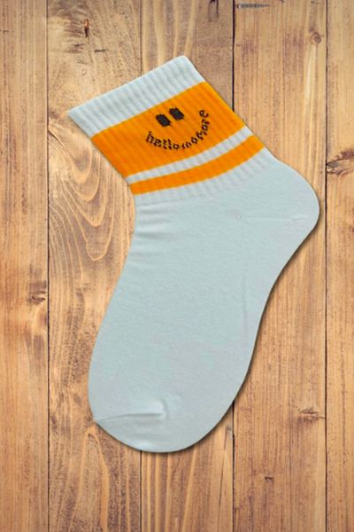 Esinti Emoji Patterned Cotton Socks – College & Sneaker Συμβατές ανδρικές γυναικείες κάλτσες Unisex Μονό ζευγάρι