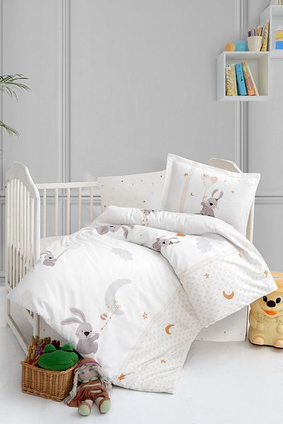 Kanz Ranforce Baby Duvet Cover Set - Bunny Dream