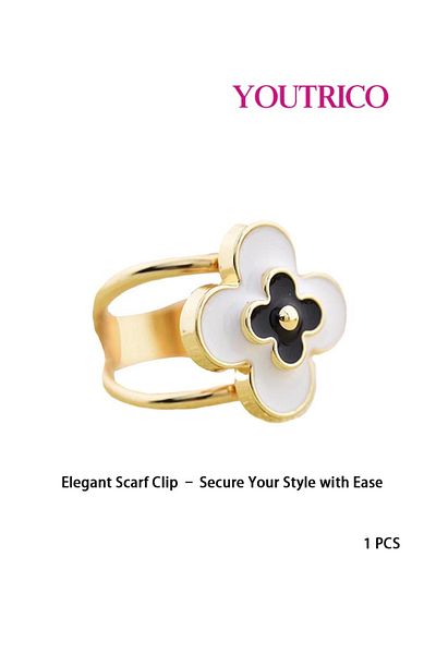Youtrico Luxury Silk Scarf Buckle - High-End Elegant Accessory for Women